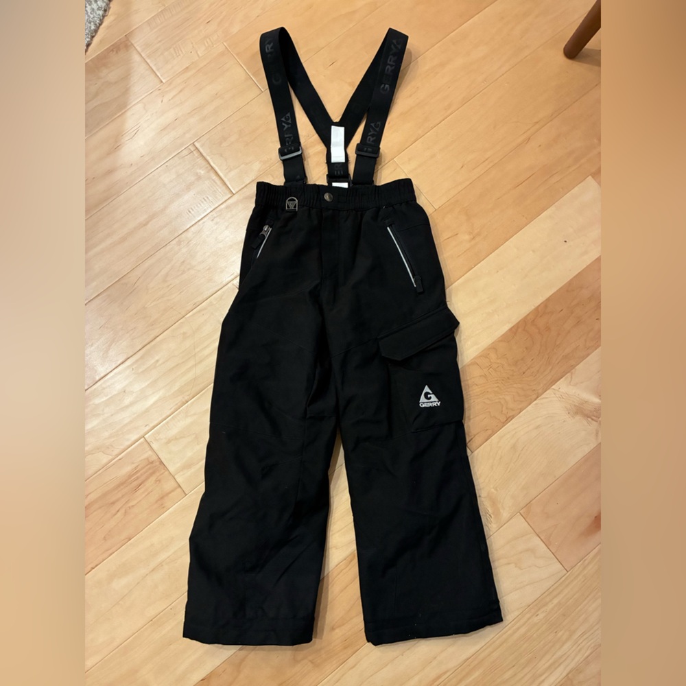 Black Snow Pants with Suspenders excellent condition